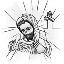 jesus hardwork never give up tattoo design idea