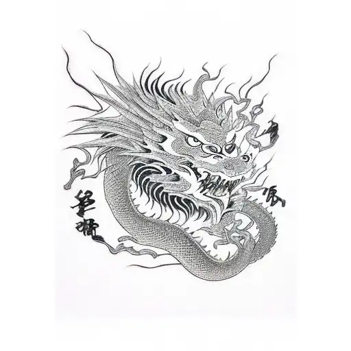 dragon and tiger tattoo design idea