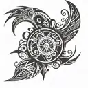 Emo tattoo design idea