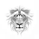 Lion bitting python  tattoo design idea
