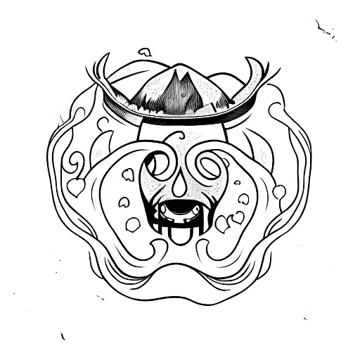 I i sit alone in the burning house tattoo design idea