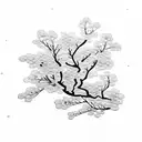 cherry blossom tree tattoo design idea