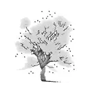 cherry blossom tree tattoo design idea