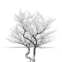 cherry blossom tree tattoo design idea