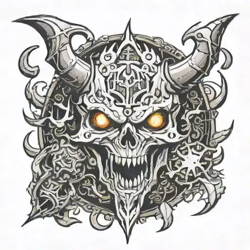 Diablo 1 blizzard computer game tattoo design idea