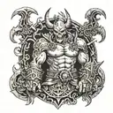 Diablo 1 blizzard computer game tattoo design idea