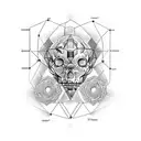 Nature infused with the chemical formula of Oxytocin tattoo design idea