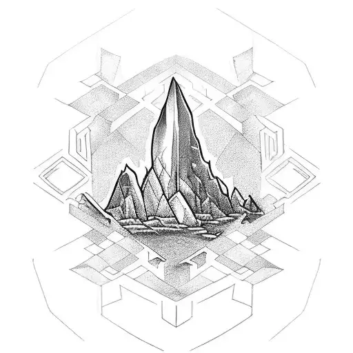 excalibur iceberg tattoo design idea