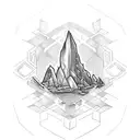 excalibur iceberg tattoo design idea