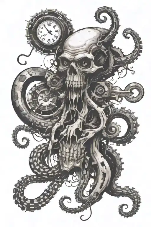 ska punk combined music tattoo design idea