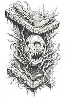 diving deep tattoo design idea