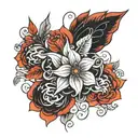 blackout tattoo design idea
