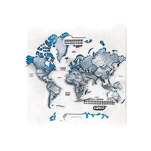 world map, family, cameras, love, kindness tattoo design idea