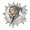 Travis Scott astrotunder   tattoo design idea