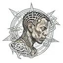 Travis Scott astrotunder   tattoo design idea