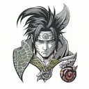 sasuke eyes tattoo design idea