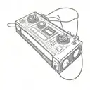 vhs tape machine  tattoo design idea