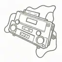 vhs tape machine  tattoo design idea