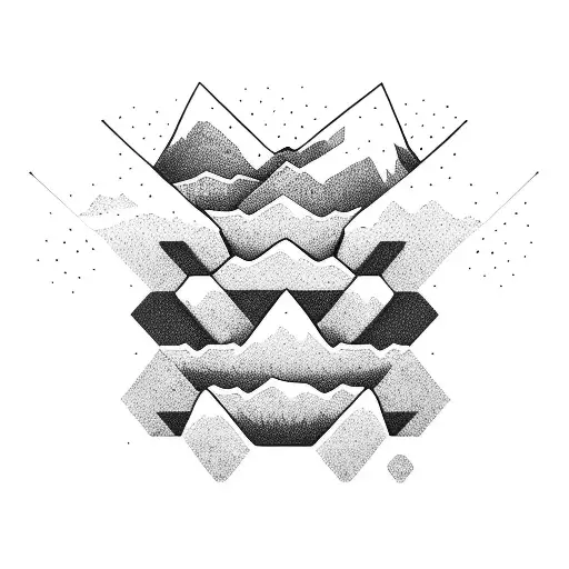 A soccer player conquering a mountain peak tattoo design idea