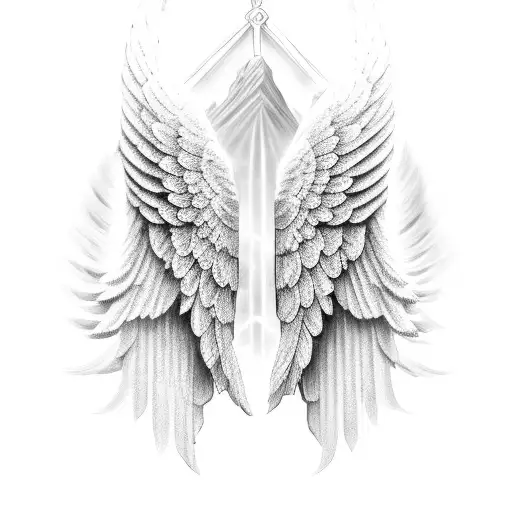 Sketchy Vector Hand Drawn Folded Wings Stock Vector (Royalty Free)  582431752 | Shutterstock