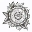 create a math themed tatoo about the size of your hand incorporate this MAKE IT SIMPLE AND RELATED TO CALCulus tattoo design idea
