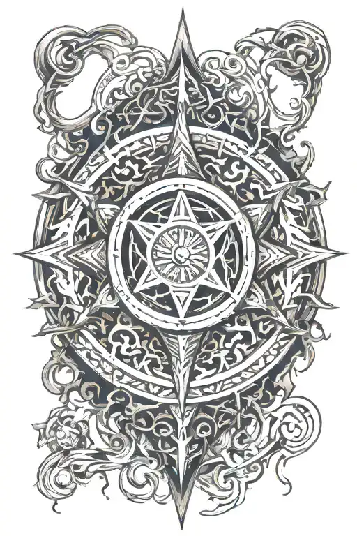 chaos symbol incorporated somehow tattoo design idea