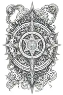 chaos symbol incorporated somehow tattoo design idea