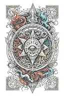 chaos symbol incorporated somehow tattoo design idea