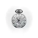 pocket watch surrounded by daffodils tattoo design idea