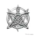 arrow w/ celtic knot tattoo design idea