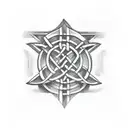 arrow w/ celtic knot tattoo design idea