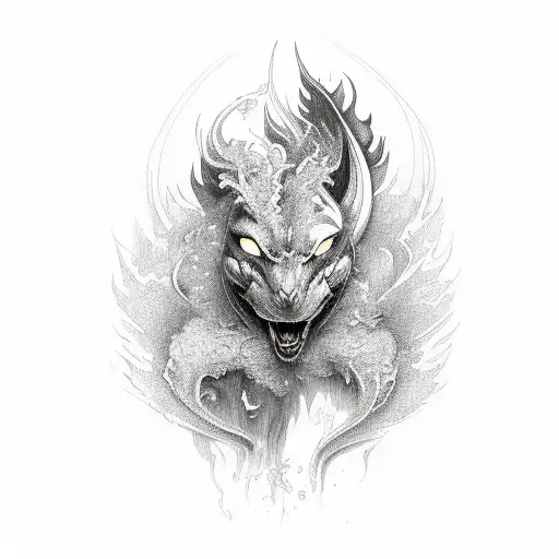 flame tattoo design idea