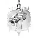 chess queen piece  tattoo design idea