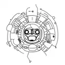 Space, Universe, Planets, Aliens tattoo design idea