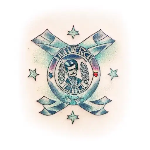 The number 18 tattoo design idea