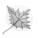 white oak leaf tattoo design idea