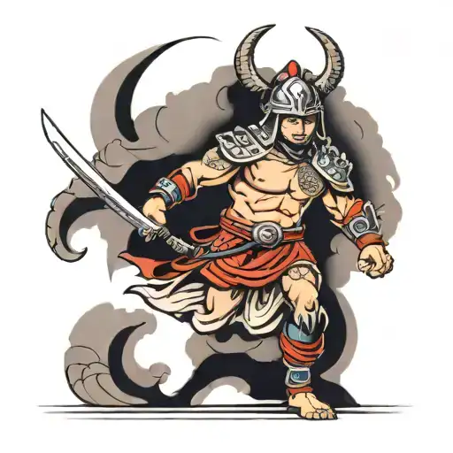 Italian Gladiator tattoo design idea