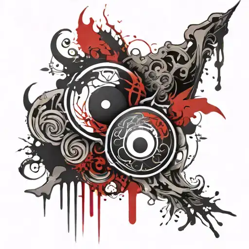 Yin and Yang tattoo design idea
