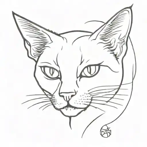 black cat, memorial tattoo tattoo design idea