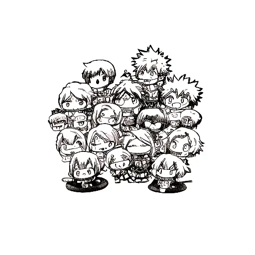 my hero academia best characters tattoo design idea