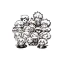 my hero academia best characters tattoo design idea