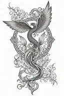 phoenix rising, lotus flower blooming, tree of life, anchor, butterfly,semi colon, Celtic knot, dragon fly, sun and moon tattoo design idea