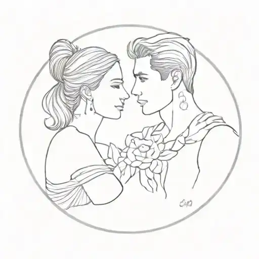 Name Chelsea and Carlos together tattoo design idea