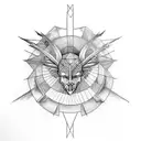 icarus fall tattoo design idea