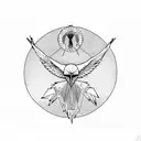 icarus fall tattoo design idea