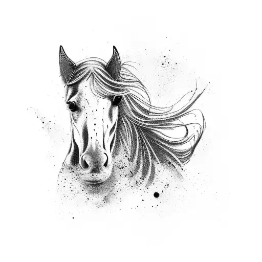 horse tattoo design idea