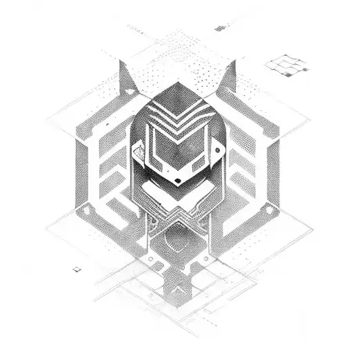hacker samurai, binary code, python code,  tattoo design idea