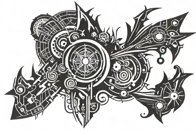 meteor tattoo design idea