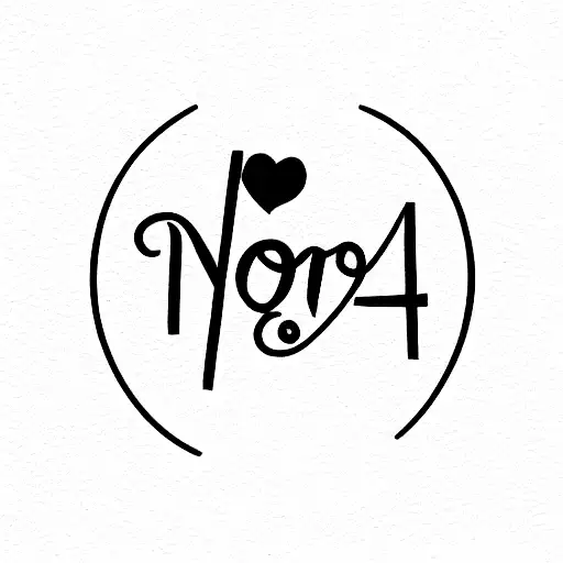 number 41 with the word Amorè tattoo design idea