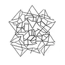 three triangles representing the letters ADA tattoo design idea